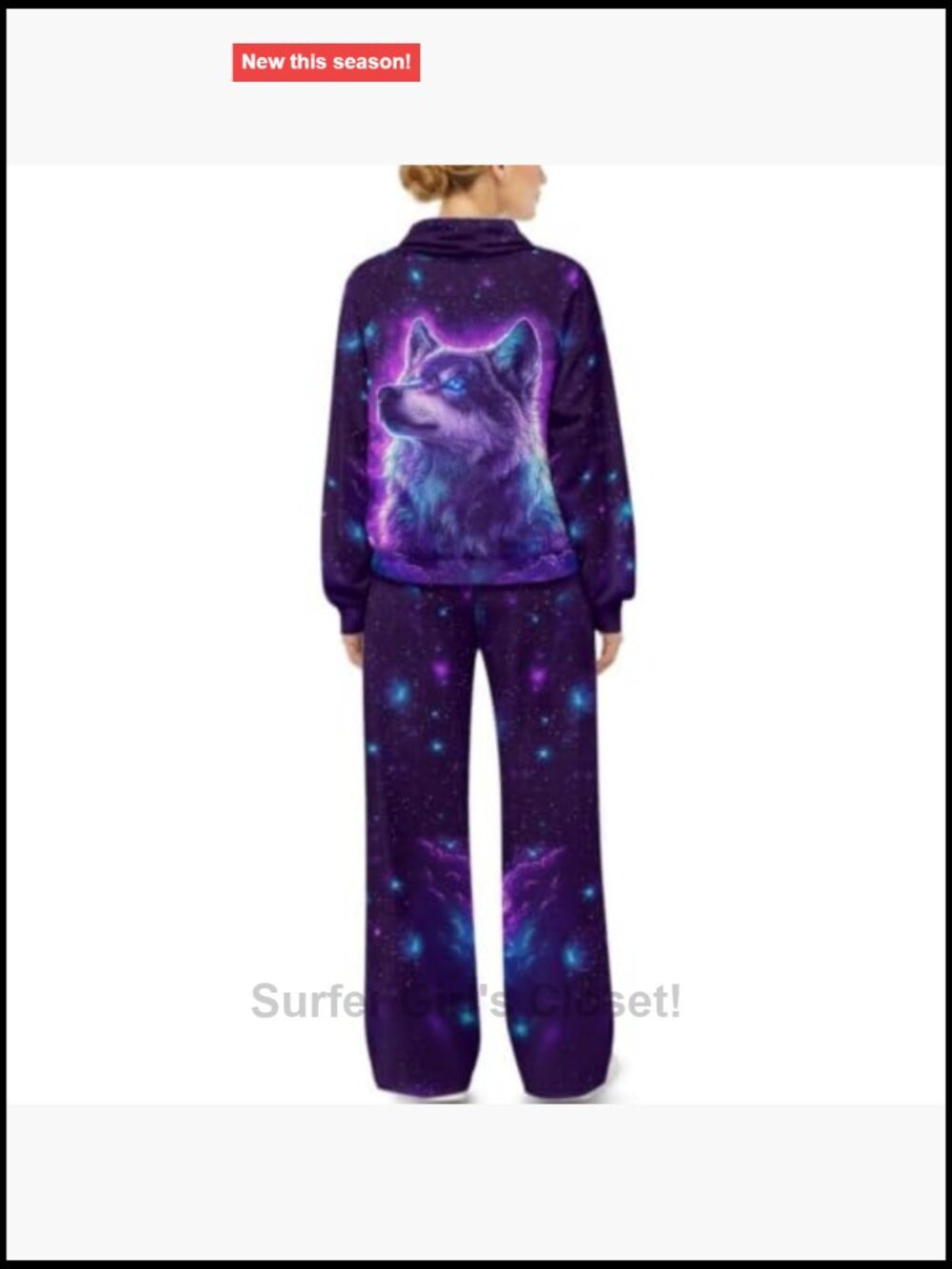 Women Tracksuit 2 Piece Hoodies and Wide Leg Pants with Pockets - Picture 2 of 7